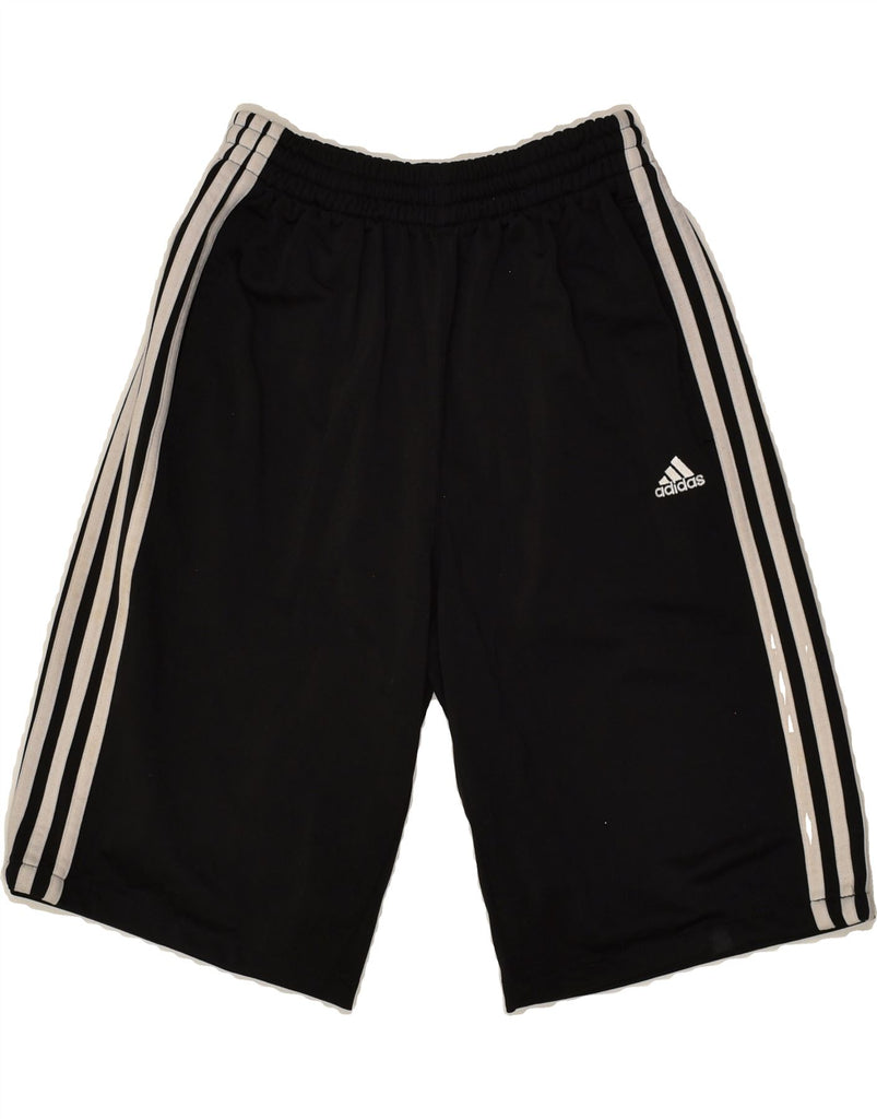 ADIDAS Boys Sport Shorts 13-14 Years Black Polyester | Vintage Adidas | Thrift | Second-Hand Adidas | Used Clothing | Messina Hembry 