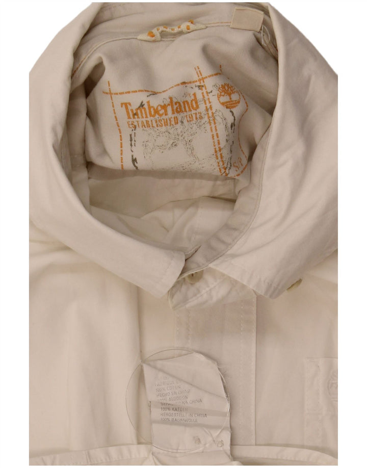 Timberland Mens Shirt Medium White Cotton