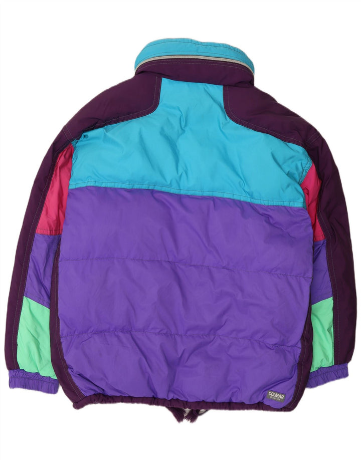 COLMAR Mens Ski Jacket EU 52 Large Purple Colourblock