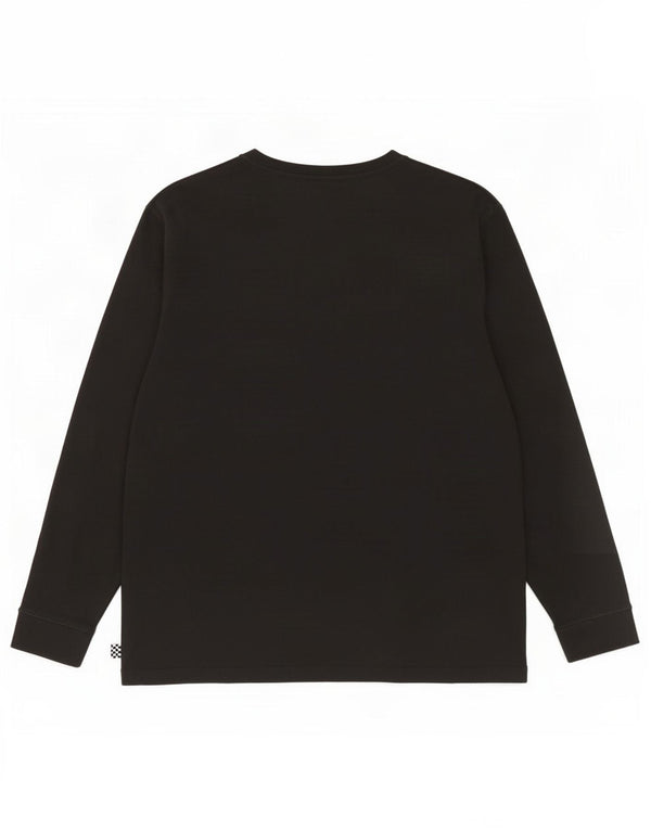 Vans Womens Top Long Sleeve UK 16 Large Black Cotton