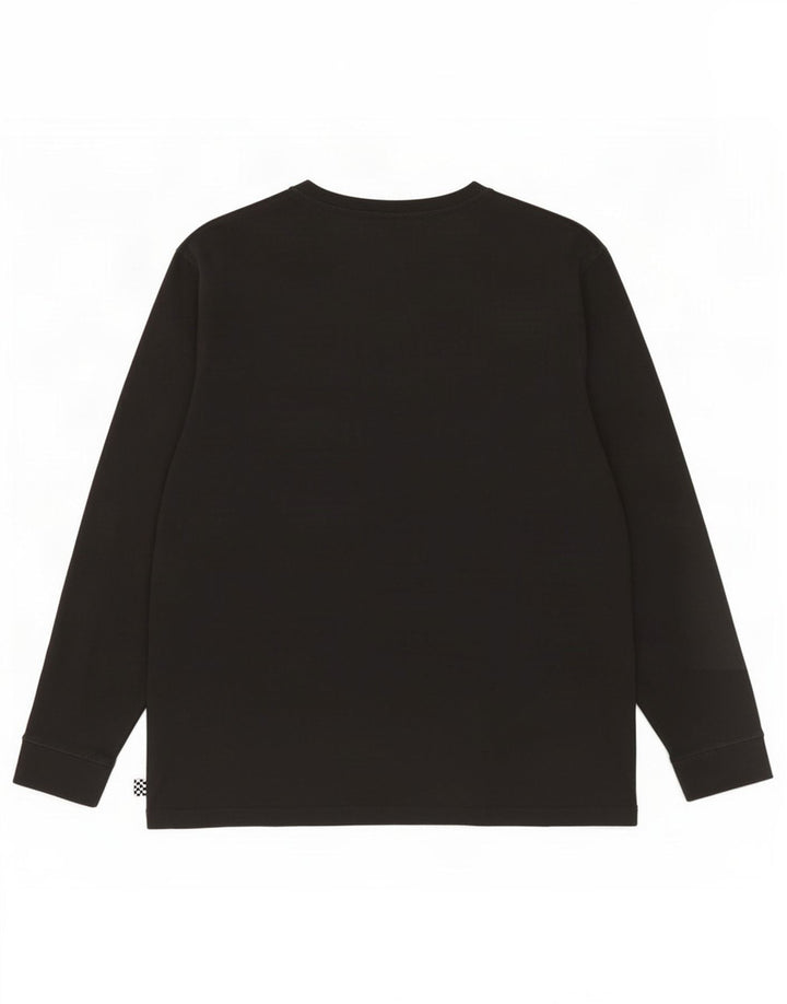 Vans Womens Top Long Sleeve UK 16 Large Black Cotton
