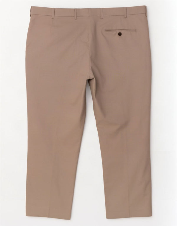 Marks & Spencer Mens Tailored Fit Straight Crop Chino Trousers W40 L25 Grey