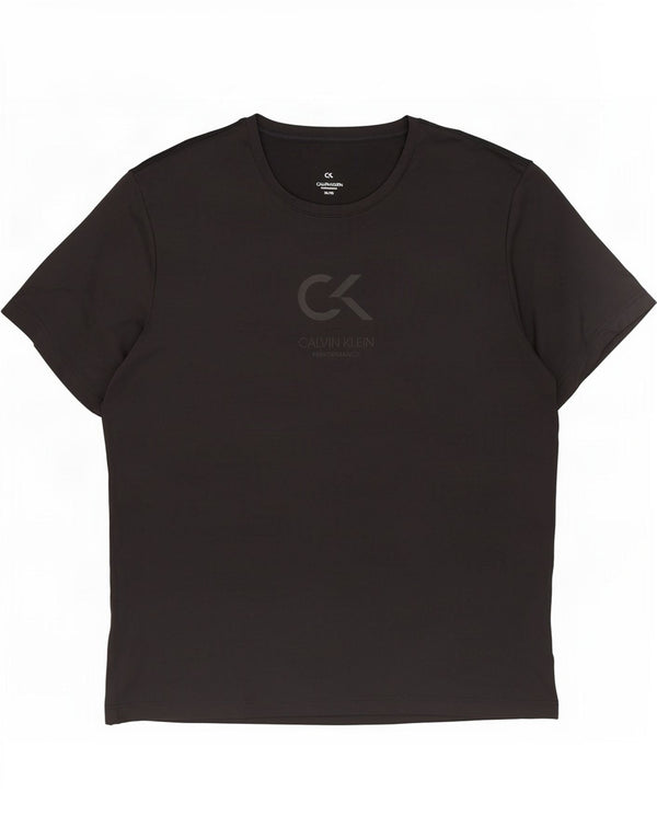 Calvin Klein Mens Graphic T-Shirt Top XL Black Polyester