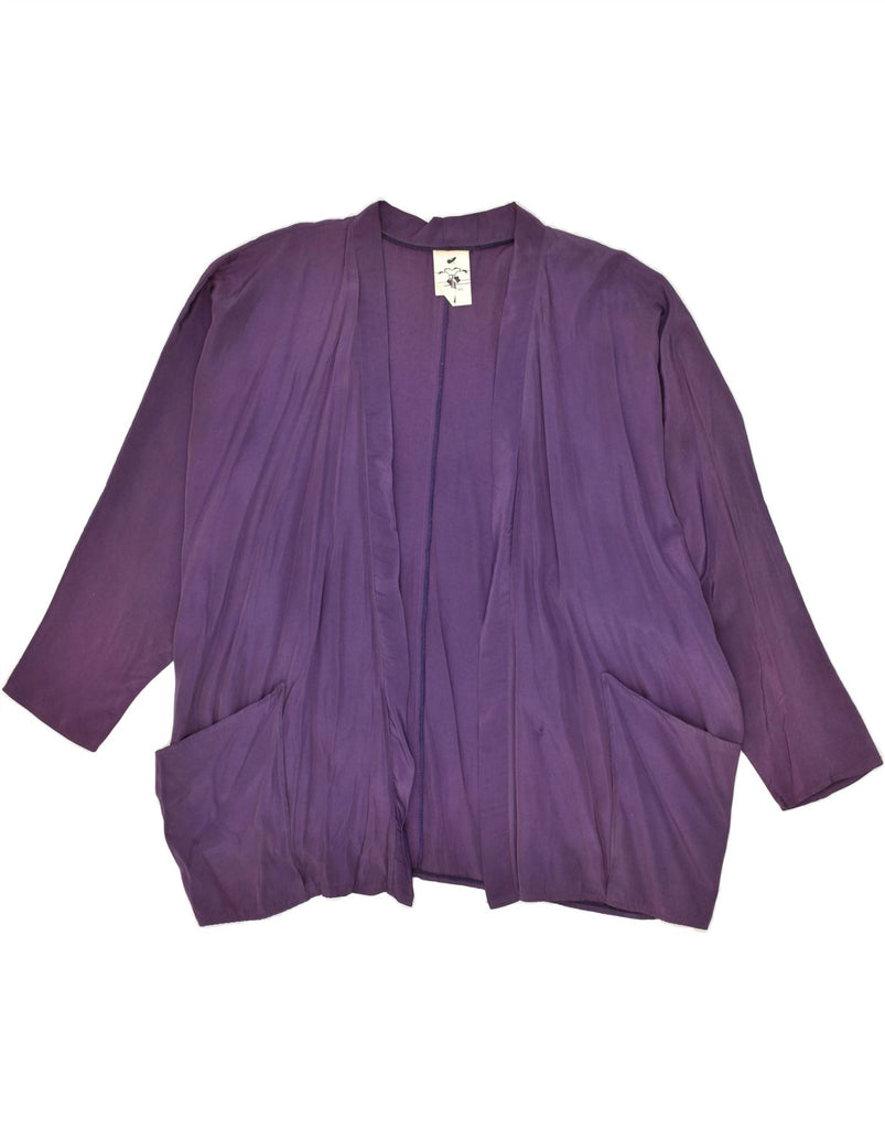 VINTAGE Womens Cardigan Top One Size Purple Vintage Vintage and Second-Hand Vintage from Messina Hembry 