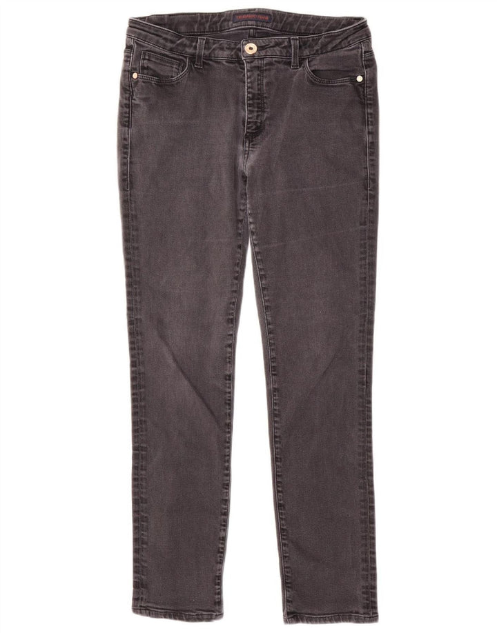 Trussardi Womens Skinny Jeans W32 L29 Grey Cotton