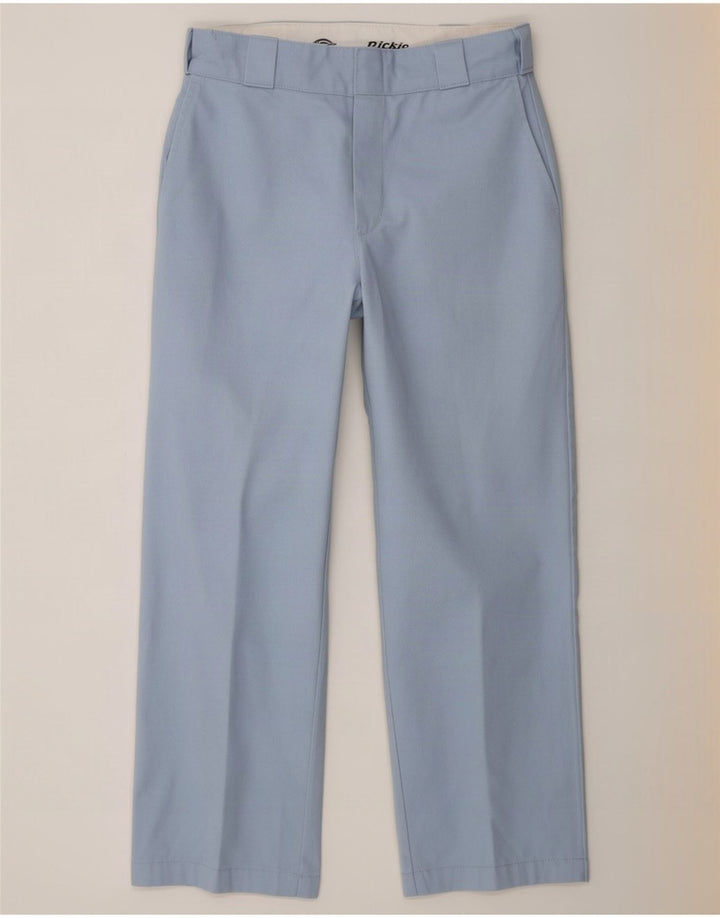 Dickies Womens Straight Chino Trousers W26 L25 Blue Polyester