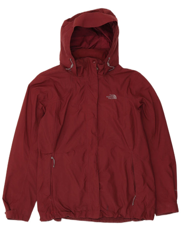 THE NORTH FACE Womens Oversized Hooded Rain Jacket UK 18 XL Maroon Nylon