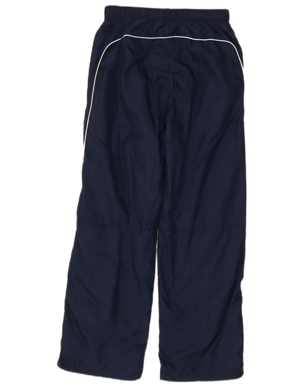 NIKE Boys Tracksuit Trousers 10-11 Years Medium Navy Blue Nylon