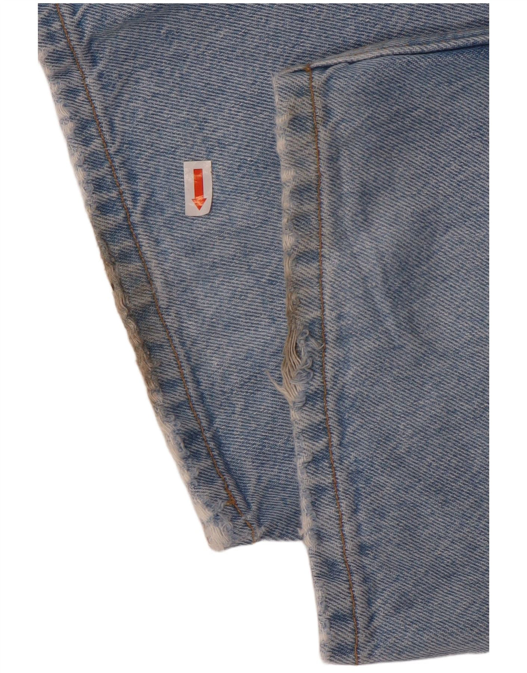 Zara Womens Distressed Straight Jeans EU 38 Small W28 L34 Blue