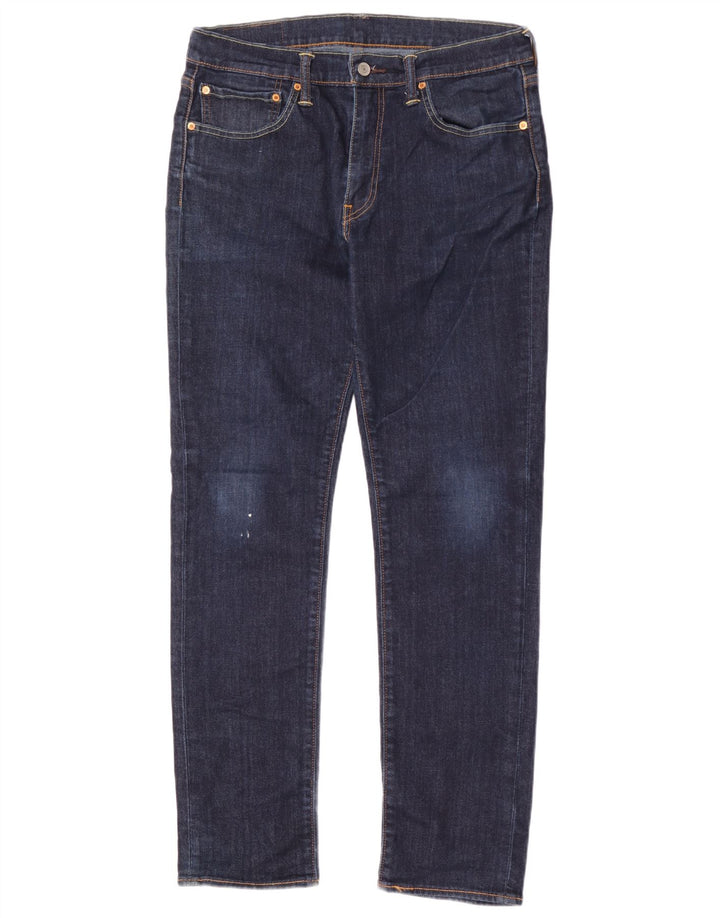 Levi's Mens 511 Slim Jeans W34 L32 Navy Blue Cotton