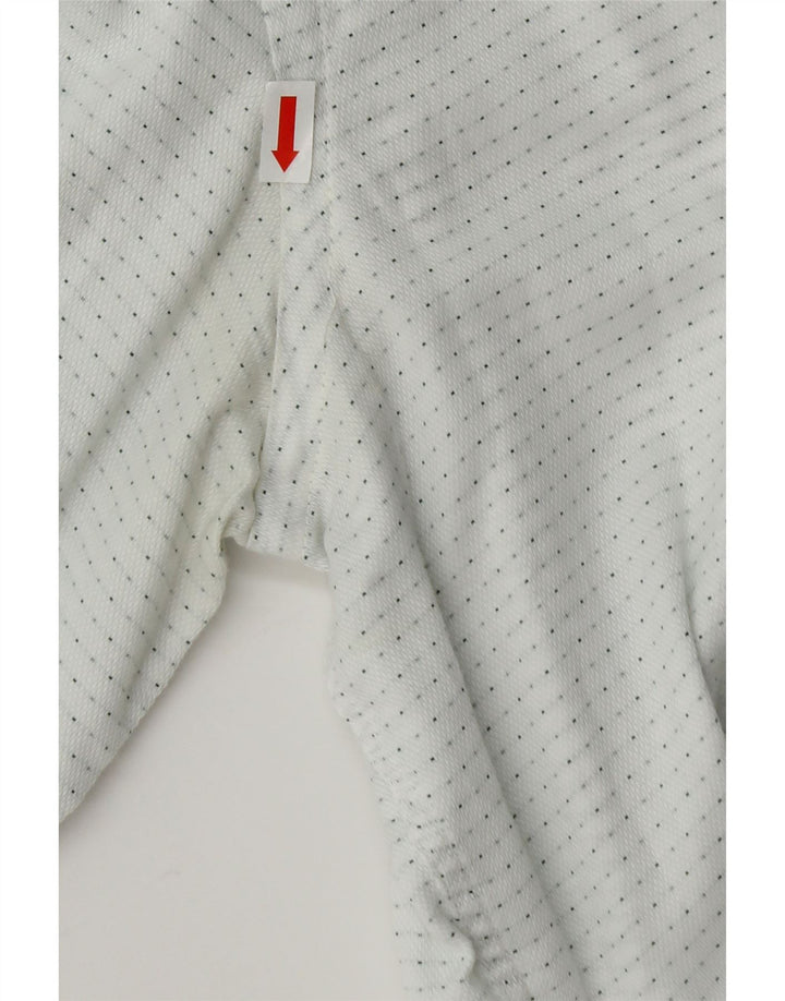 TRUSSARDI Mens Shirt Size 42 16 1/2 Large White Spotted Cotton Vintage Trussardi and Second-Hand Trussardi from Messina Hembry 
