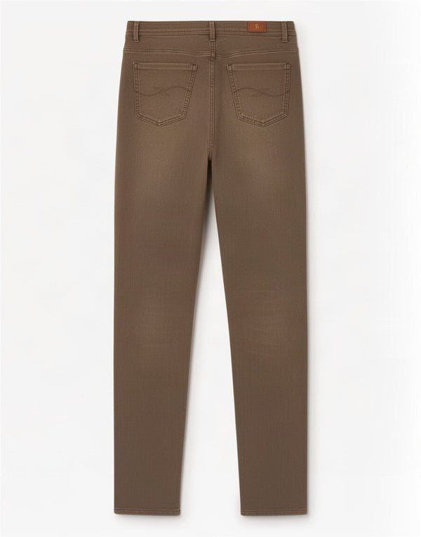 Trussardi Womens Slim Casual Trousers W29 L30 Khaki