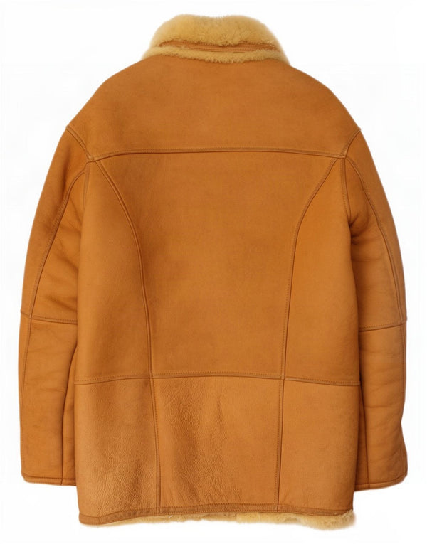 Ponte Vecchio Mens Shearling Jacket IT 54 2XL Brown