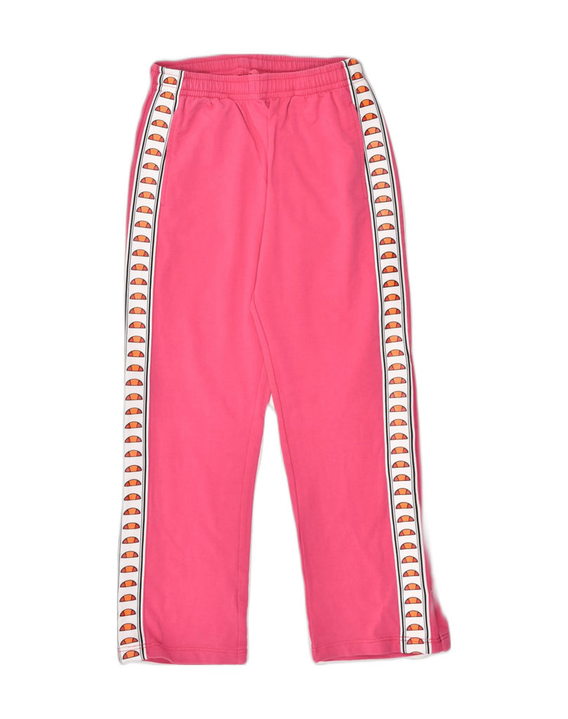 ELLESSE Womens Graphic Tracksuit Trousers UK 8 Small Pink | Vintage Ellesse | Thrift | Second-Hand Ellesse | Used Clothing | Messina Hembry 