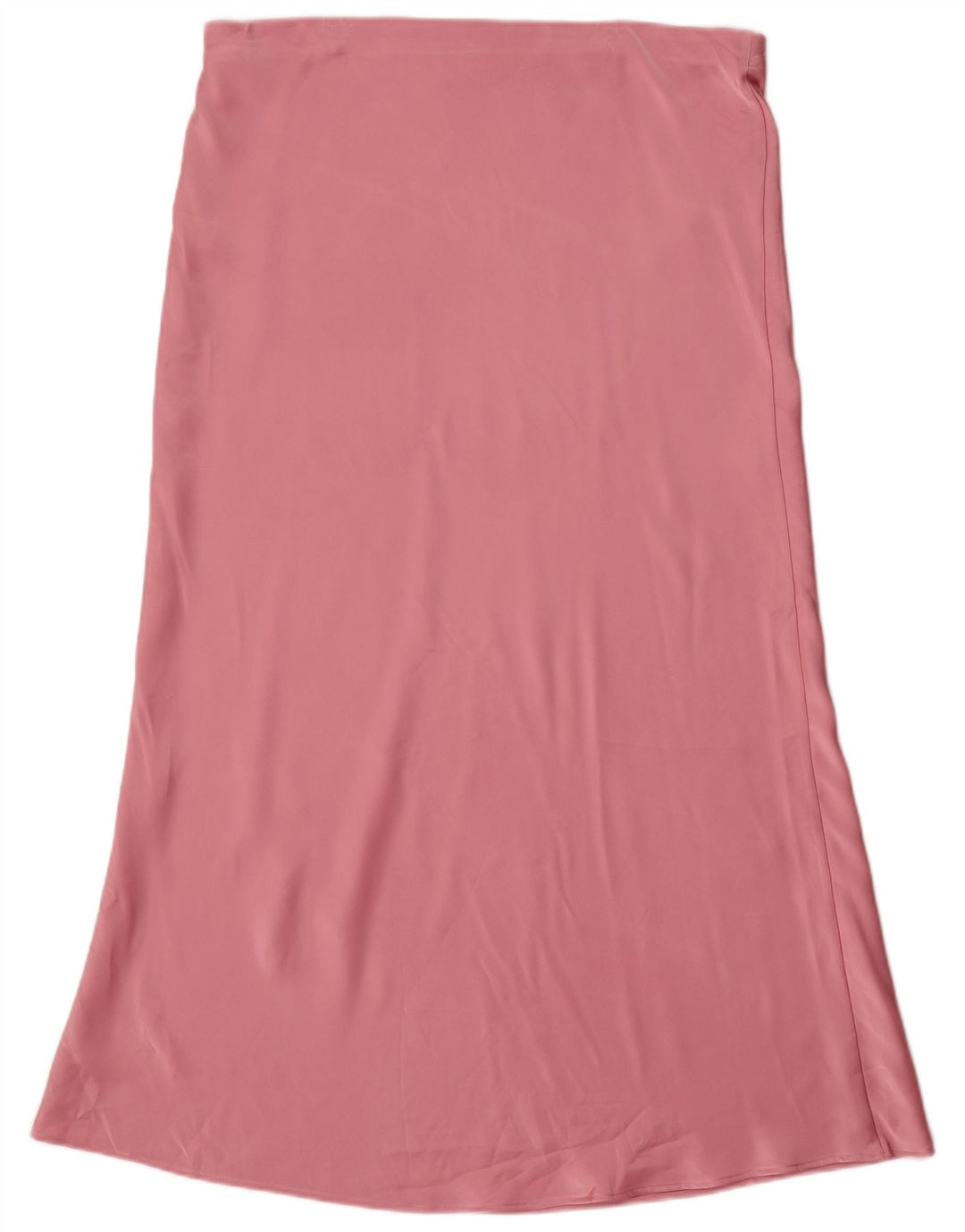 Zara Womens High Waist Midi Skirt XL W32 Pink Polyester