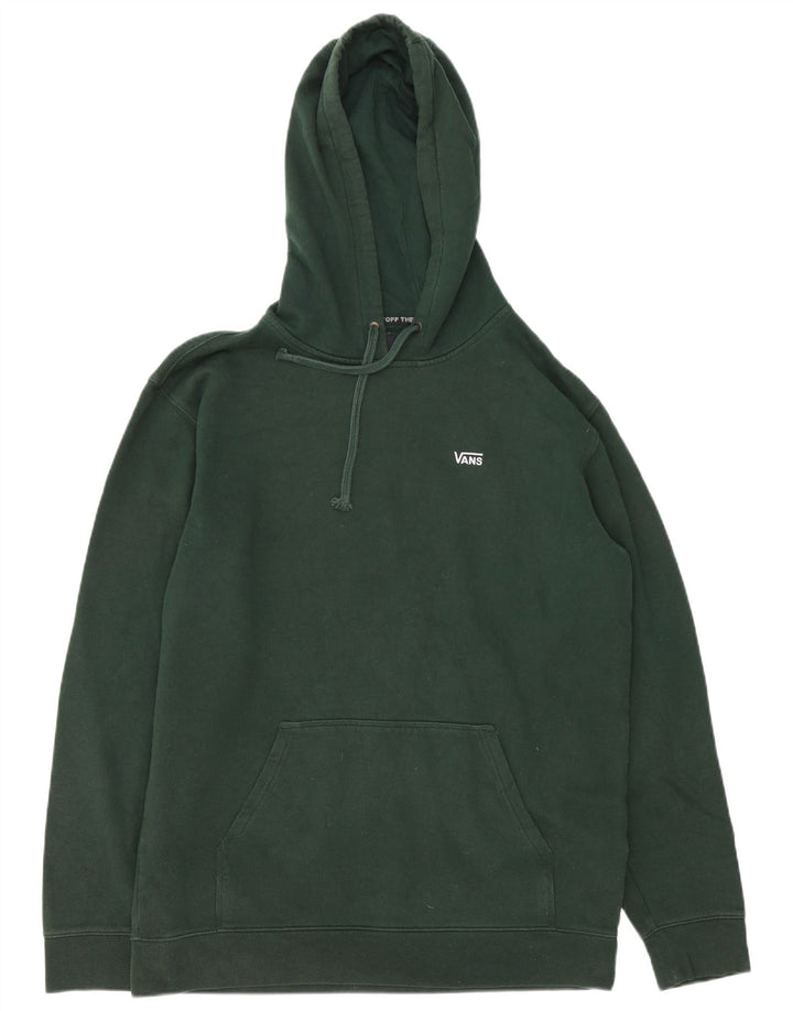 Vans Mens Hoodie Jumper Large Green Cotton