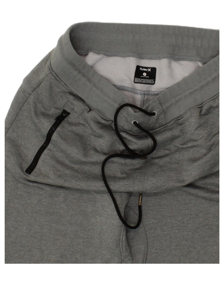 HURLEY Mens Tracksuit Trousers Joggers Small  Grey Polyester Vintage Hurley and Second-Hand Hurley from Messina Hembry 