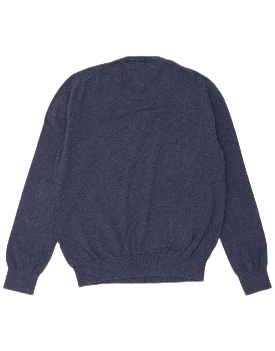 Tommy Hilfiger Mens Crew Neck Jumper Sweater Medium Navy Blue Cotton