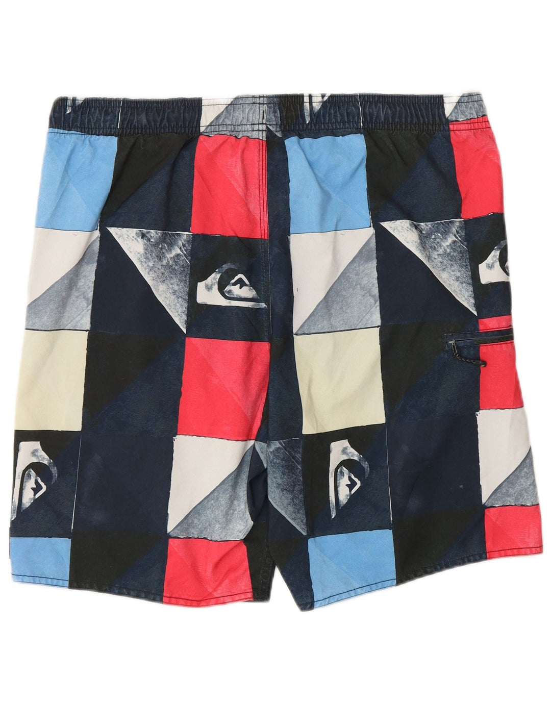 QUIKSILVER Mens Graphic Swimming Shorts Medium  Multicoloured Geometric