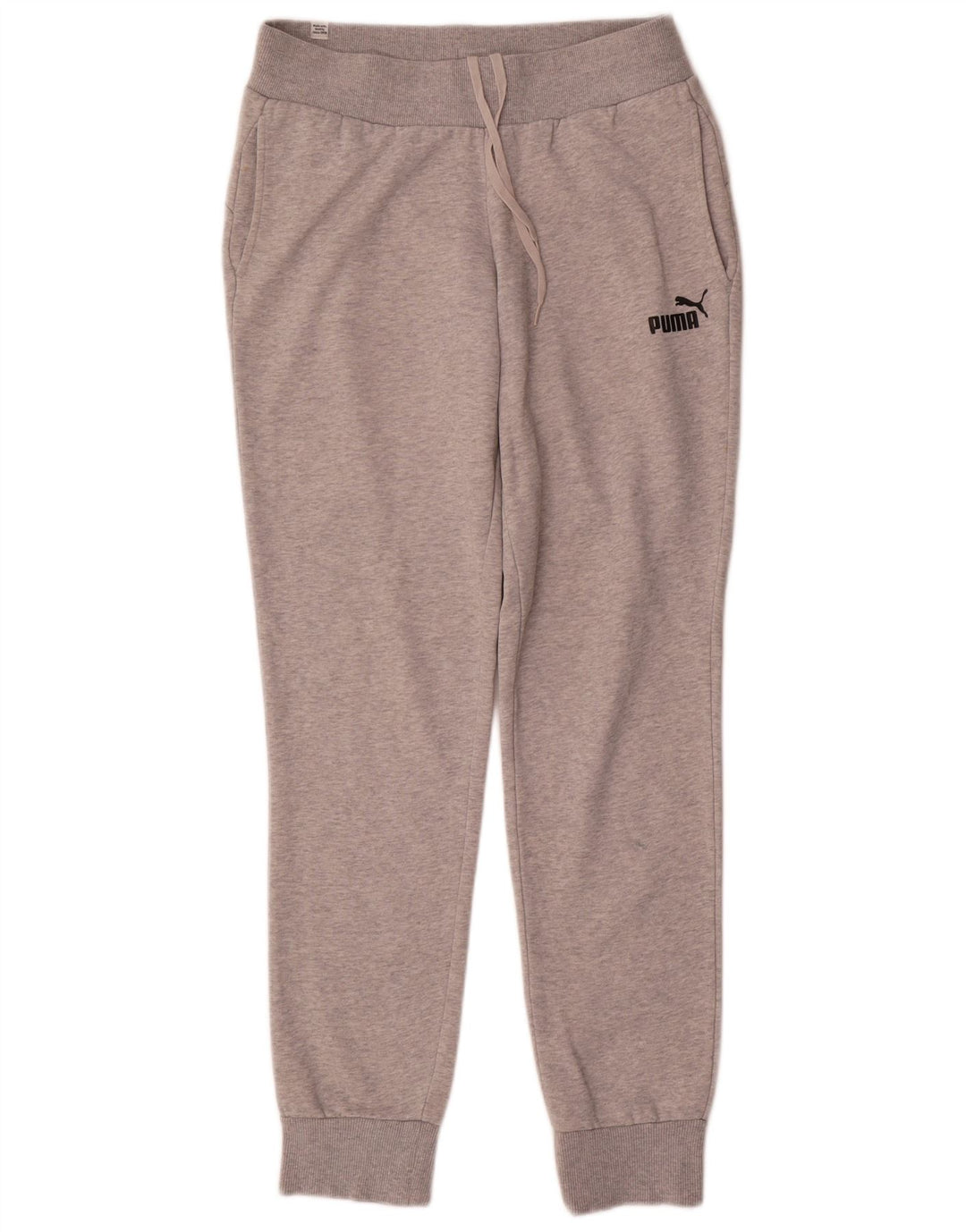 Puma Womens Tracksuit Trousers Joggers UK 12 Medium Grey Cotton