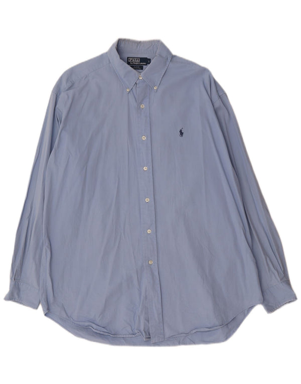 Polo Ralph Lauren Mens Blake Loose Fit Shirt Large Blue Cotton