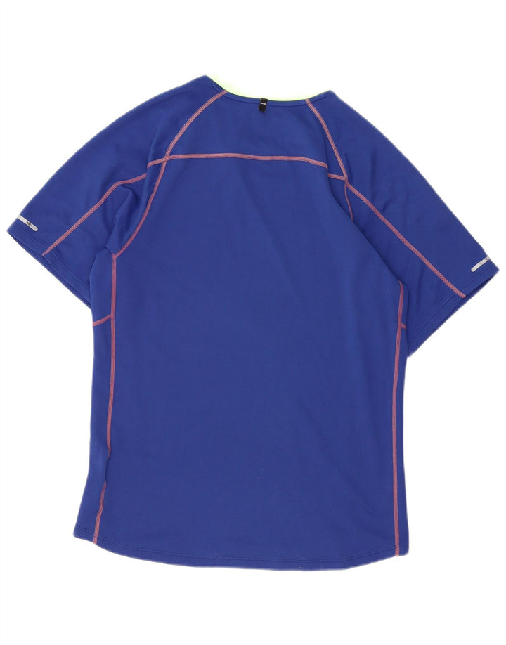 NIKE Mens Dri Fit T-Shirt Top Small Blue Polyester