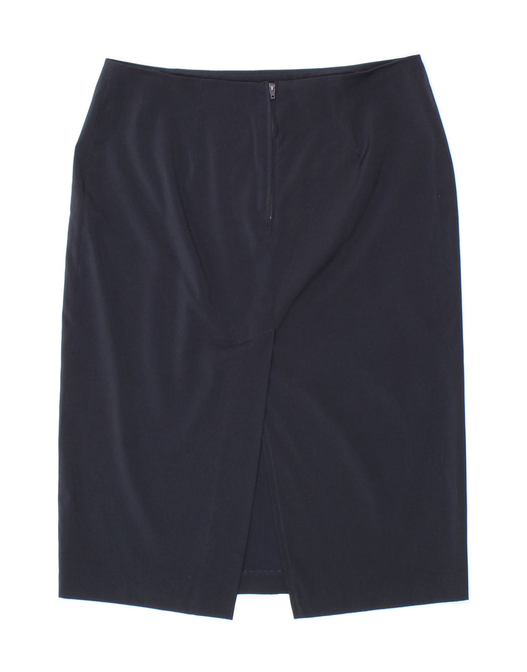 BENETTON Womens Midi Skirt W28 Medium Navy Blue Polyester Vintage Benetton and Second-Hand Benetton from Messina Hembry 