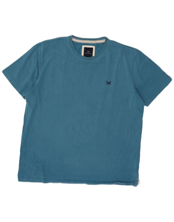 Crew Clothing Mens T-Shirt Top XL Blue Cotton