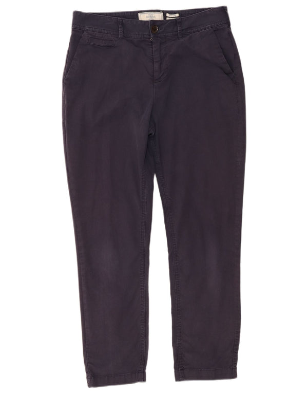 Fat Face Womens Devon Straight Chino Trousers UK 10 Small W30 L26 Navy Blue