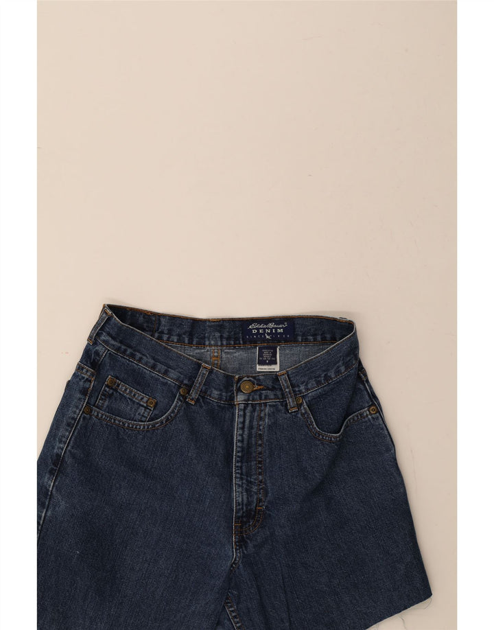 EDDIE BAUER Womens Denim Shorts US 8 Medium W27 Blue Cotton Vintage Eddie Bauer and Second-Hand Eddie Bauer from Messina Hembry 