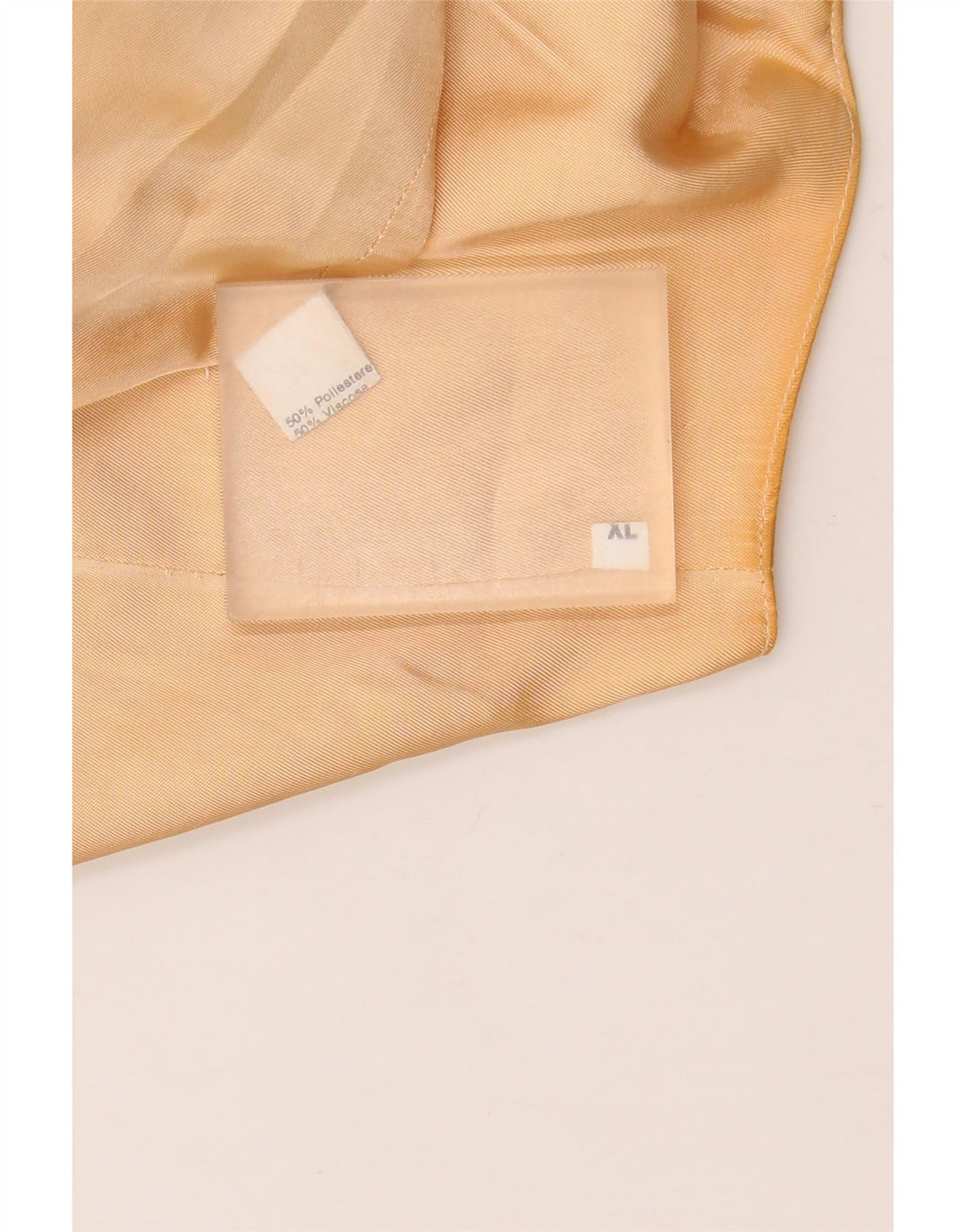 Vintage Womens Waistcoat UK 18 XL Beige Geometric Polyester