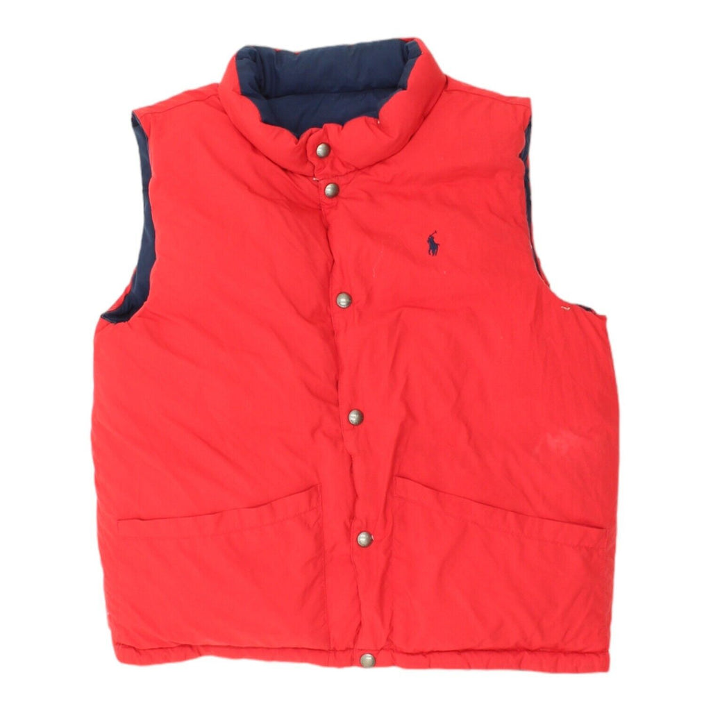 Ralph Lauren Mens Navy Red Reversible Padded Gilet | Vintage Designer Puffer VTG | Vintage Messina Hembry | Thrift | Second-Hand Messina Hembry | Used Clothing | Messina Hembry 