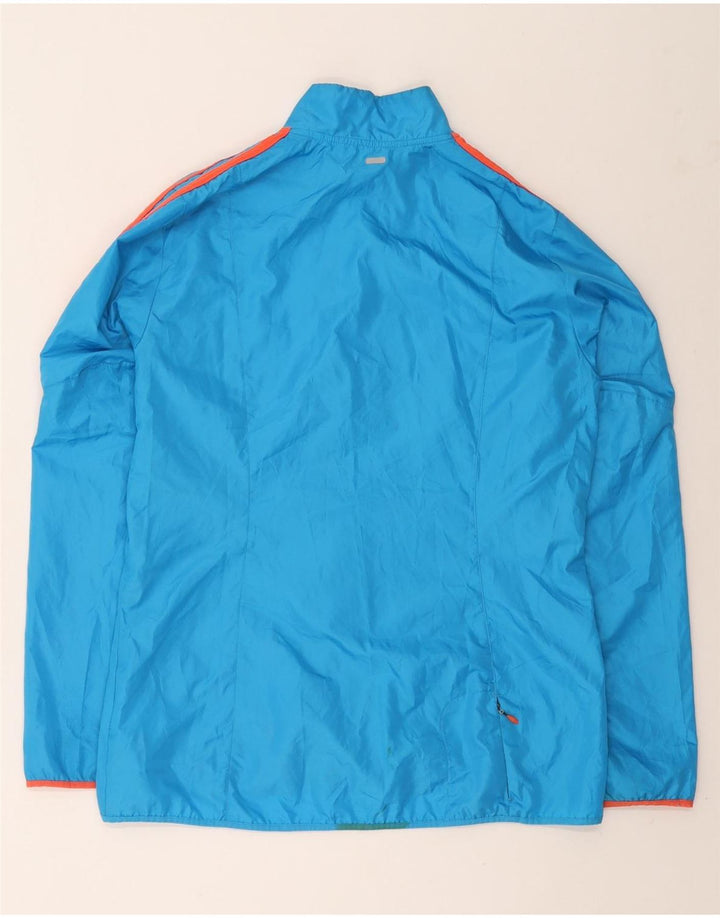 ADIDAS Womens Response Tracksuit Top Jacket UK 16/18 Large Blue Polyester