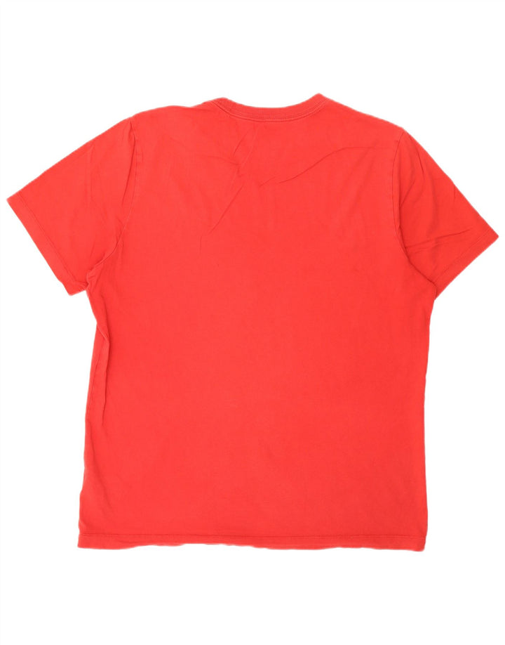 Nike Mens T-Shirt Top Large Red Cotton