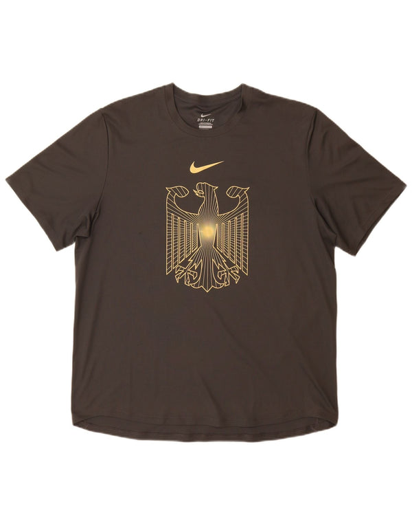 Nike Mens Germany Graphic T-Shirt Top Large Grey