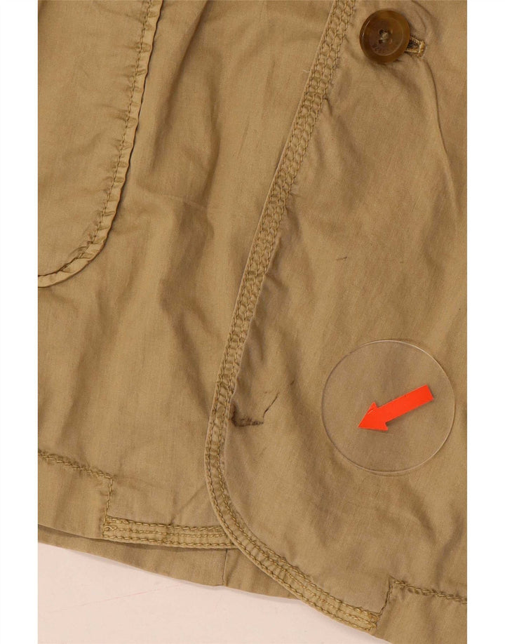 Closed Mens 2 Button Blazer Jacket IT 48 Medium Beige Cotton