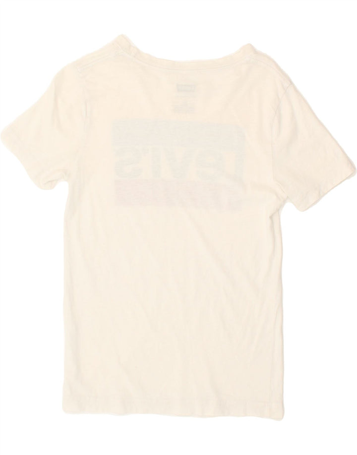 LEVI'S Boys Graphic T-Shirt Top 11-12 Years White Cotton Vintage Levi's and Second-Hand Levi's from Messina Hembry 
