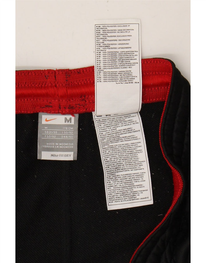 NIKE Mens Sport Shorts Medium Black Colourblock Polyester Vintage Nike and Second-Hand Nike from Messina Hembry 