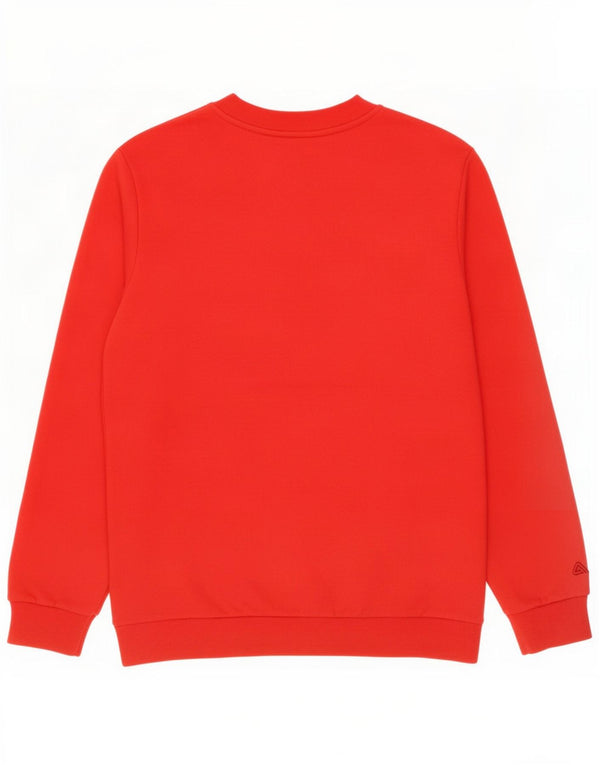 Fila Womens Graphic Oversized Sweatshirt Jumper UK 8 Small Red Cotton