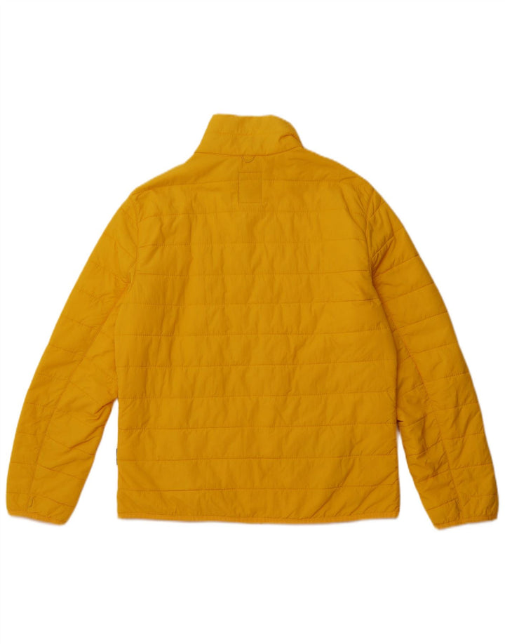 TIMBERLAND Mens Padded Jacket UK 38 Medium Yellow Nylon