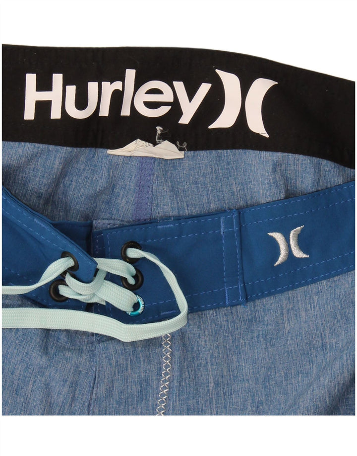 Harley Mens Swimming Shorts Medium  Blue Colourblock