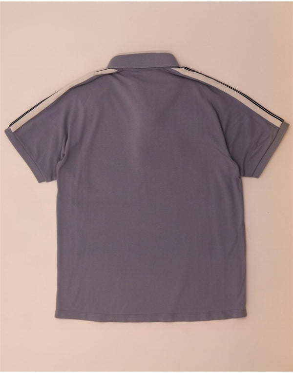 Emporio Armani Boys Polo Shirt 13-14 Years Blue Colourblock Cotton
