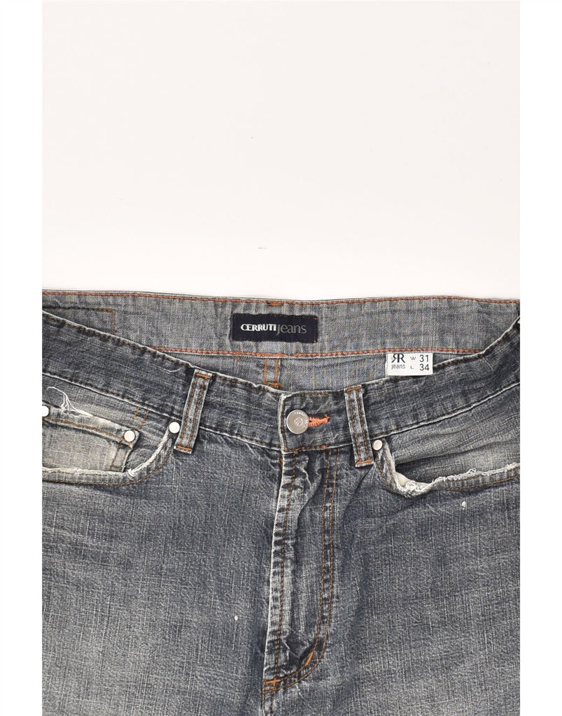 CERRUTI Mens Straight Jeans W31 L30 Grey Cotton | Vintage Cerruti | Thrift | Second-Hand Cerruti | Used Clothing | Messina Hembry 