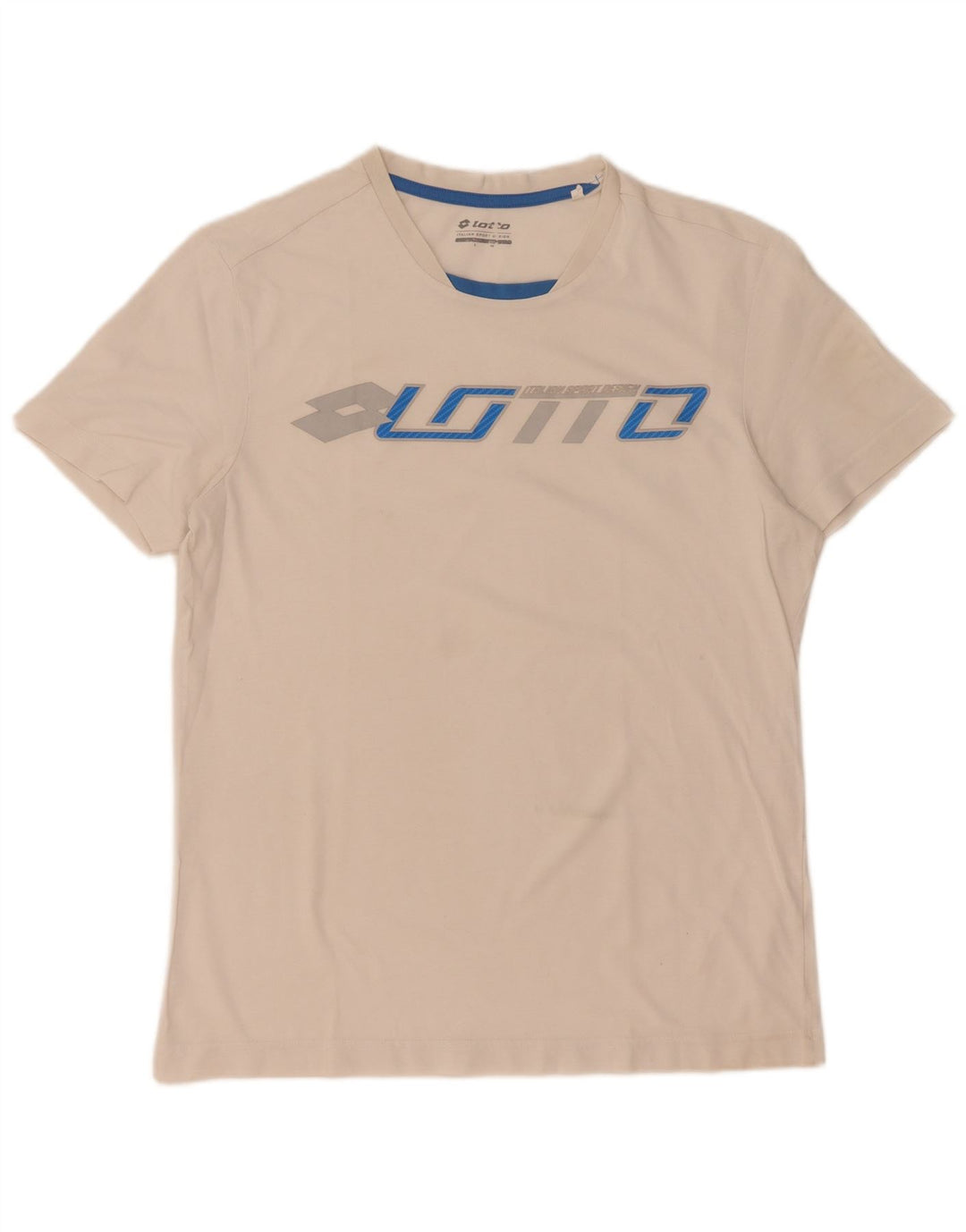 Lotto Mens Graphic T-Shirt Top Medium White