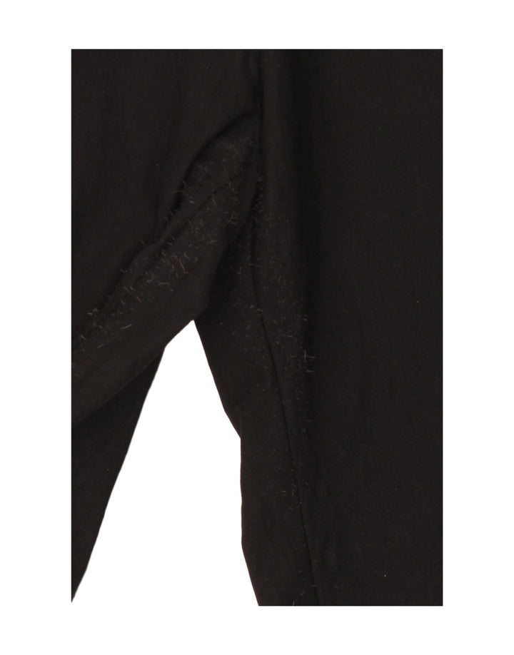 Massimo Dutti Womens Bootcut Trousers EU 34 2XS W26 L30 Black Viscose