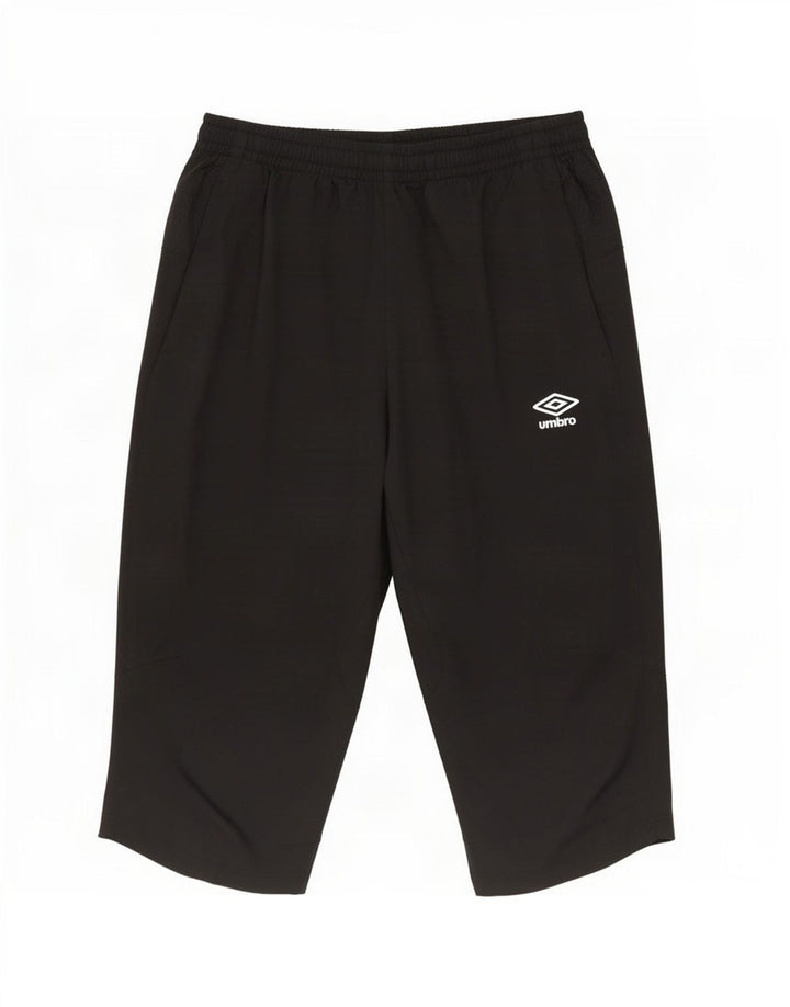 Umbro Womens Bermuda Sport Shorts UK 12 Medium Black Polyester