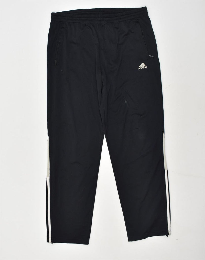 ADIDAS Mens Tracksuit Trousers UK 42-44 Large Black Polyester | Vintage Adidas | Thrift | Second-Hand Adidas | Used Clothing | Messina Hembry 