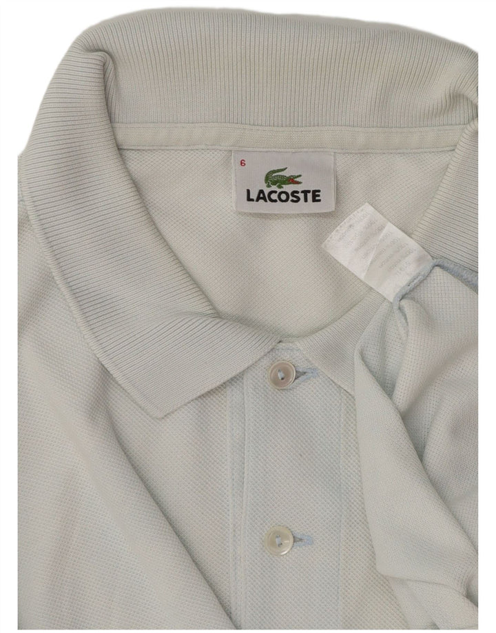 Lacoste Mens Polo Shirt Size 6 XL Blue Cotton