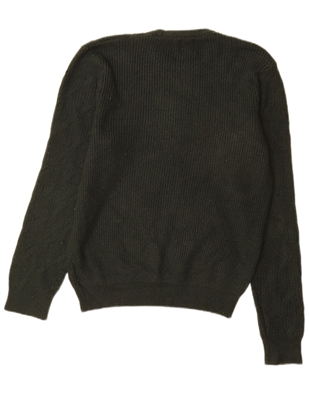 Marks & Spencer Mens Crew Neck Jumper Sweater Medium Green Polyamide