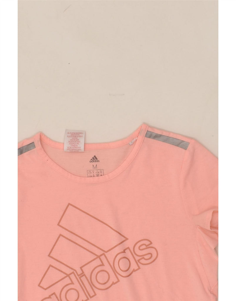 ADIDAS Girls Graphic T-Shirt Top 11-12 Years Medium Pink Polyester | Vintage Adidas | Thrift | Second-Hand Adidas | Used Clothing | Messina Hembry 